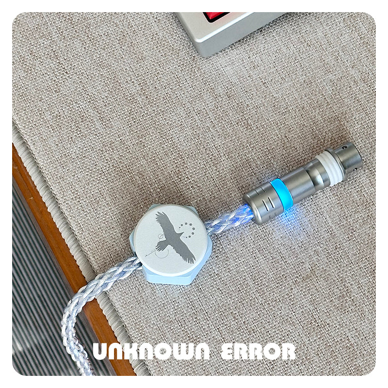 [In Stock] Blue Bird USB-C RGB Aviator Handmade Coiled Cable