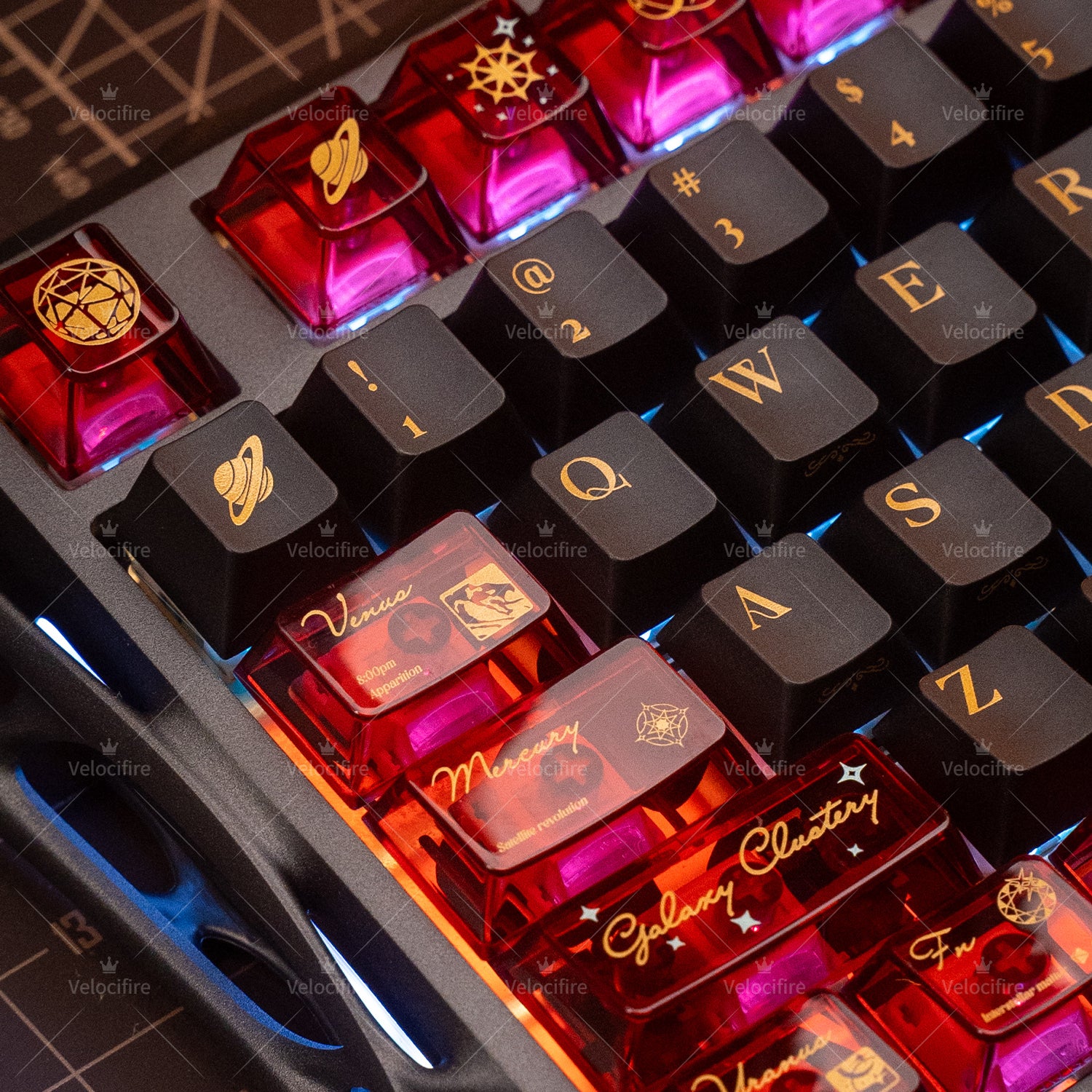 [In Stock] Solar System PBT/PC/Metal Cherry Profile Keycaps