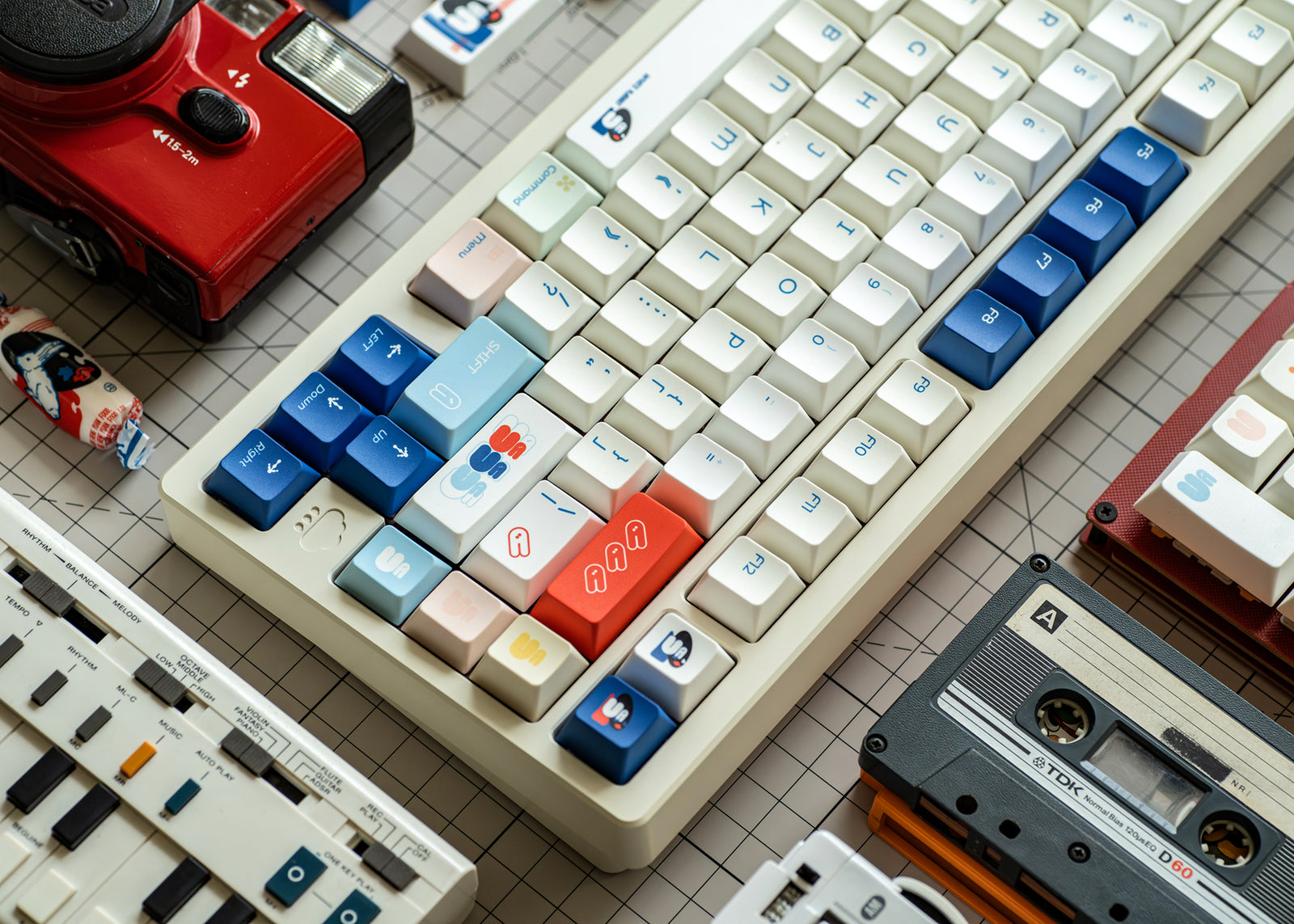 [In Stock] White Rabbit Dye Sublimation PBT Cherry Profile Keycaps