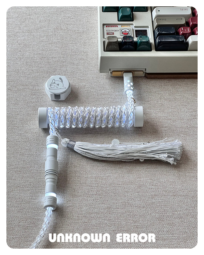 [In Stock] Lazy Cat USB-C RGB Aviator Handmade Coiled Cable