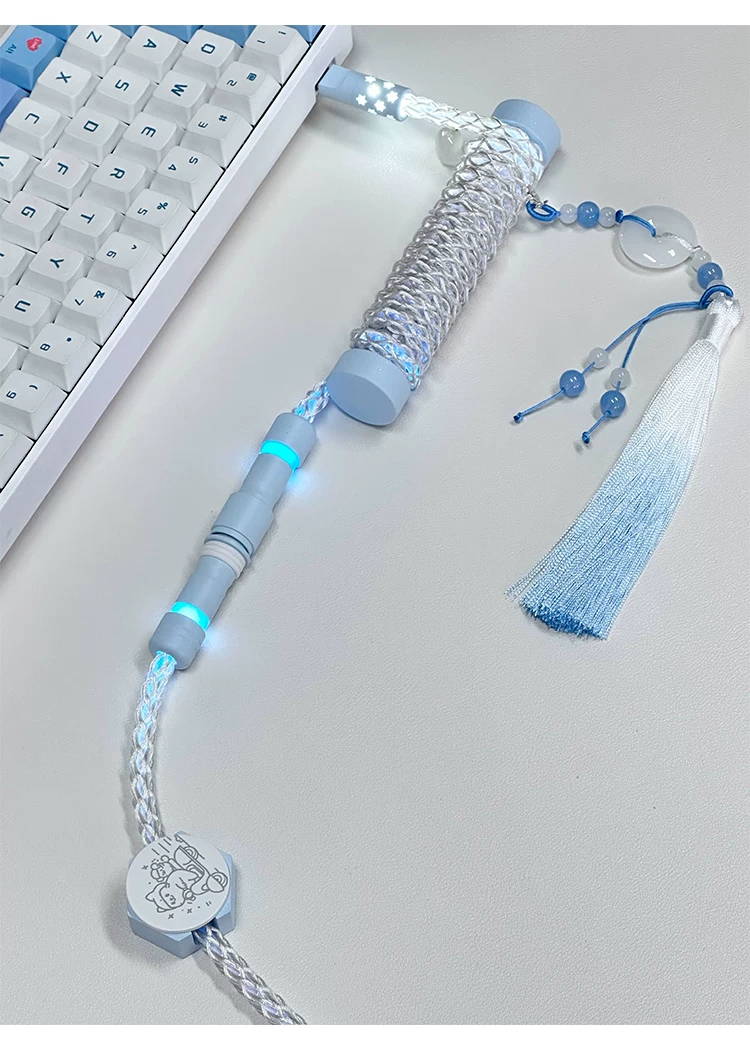 [In Stock] Lazy Cat USB-C RGB Aviator Handmade Coiled Cable
