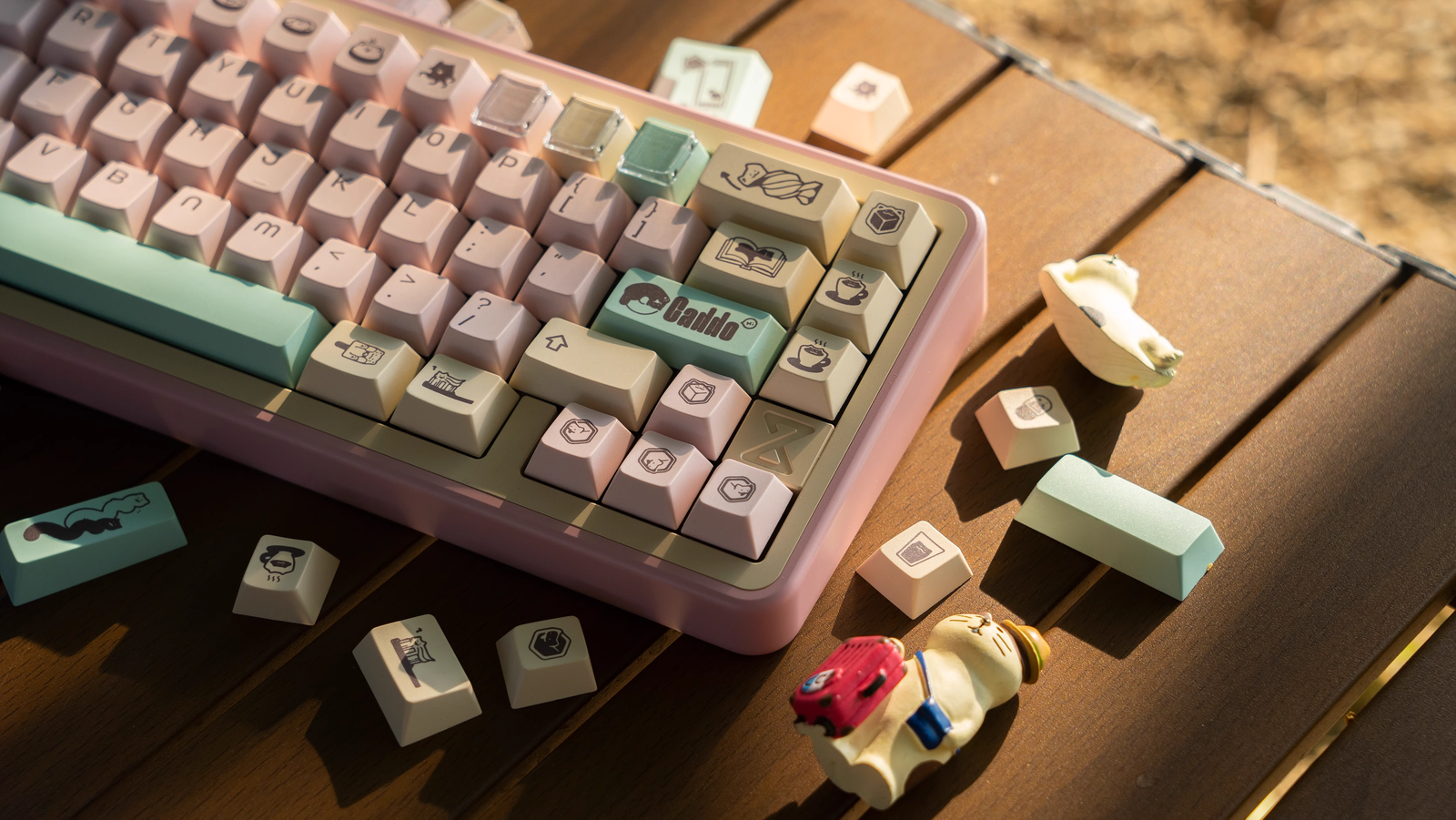 [In Stock] Caddo Cherry Profile Dye Sublimation PBT Keycaps