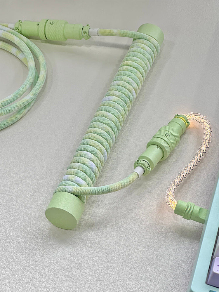 [In Stock] Z47 USB-C RGB Aviator Handmade Coiled Cable