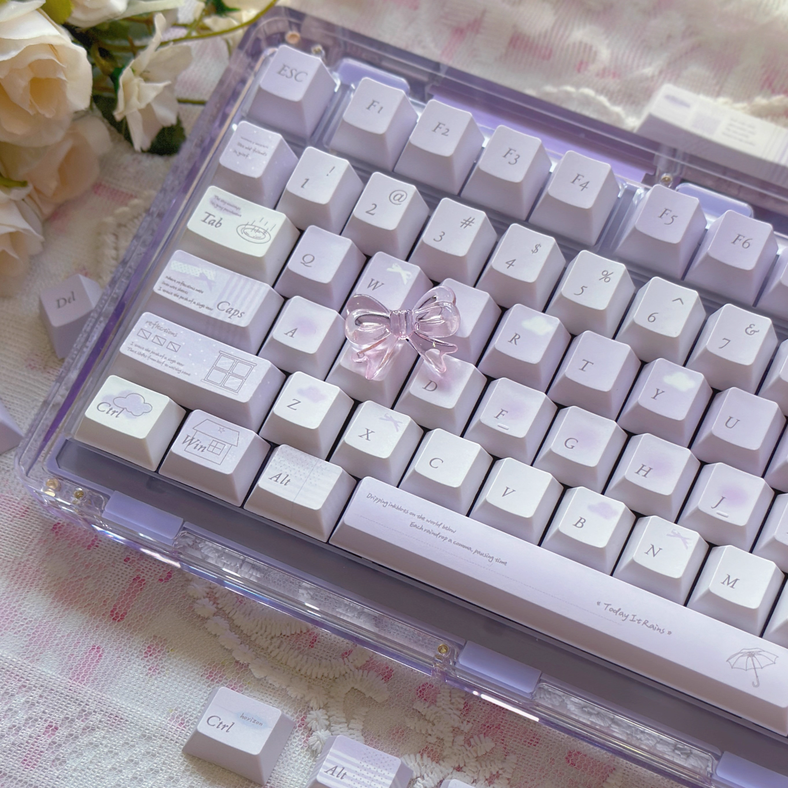 [In Stock] Today It Rains Dye Sublimation PBT Cherry Profile Keycaps