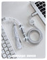 [In Stock] White Fox USB-C RGB Aviator Handmade Coiled Cable