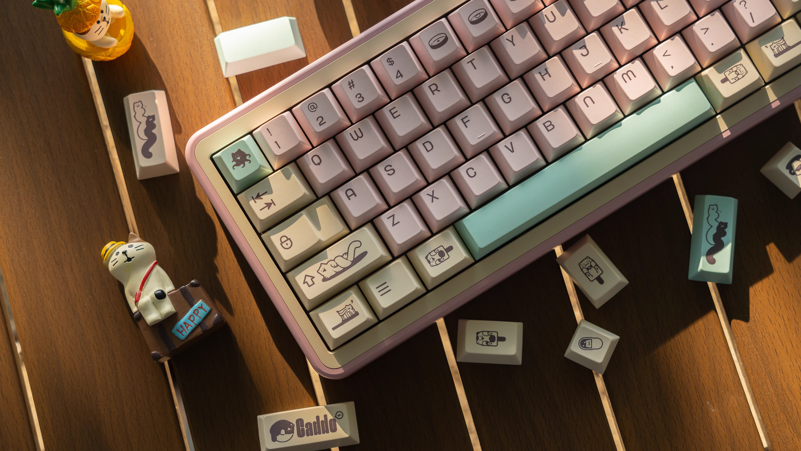 [In Stock] Caddo Cherry Profile Dye Sublimation PBT Keycaps