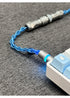 [In Stock] Astronaut Single Crystal Copper Four-Strand Aviation Plug Cable C-Port with Light Data Transmission Cable