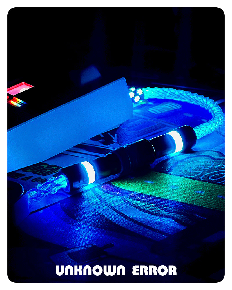 [In Stock] Blue Bird USB-C RGB Aviator Handmade Coiled Cable