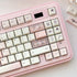 [In Stock] White Peach Mojito Cherry Profile Dye Sublimation PBT Keycaps