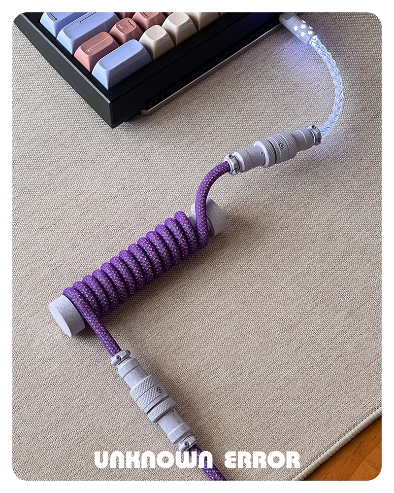 [In Stock] Z57 USB-C RGB Aviator Handmade Short Coiled Cable