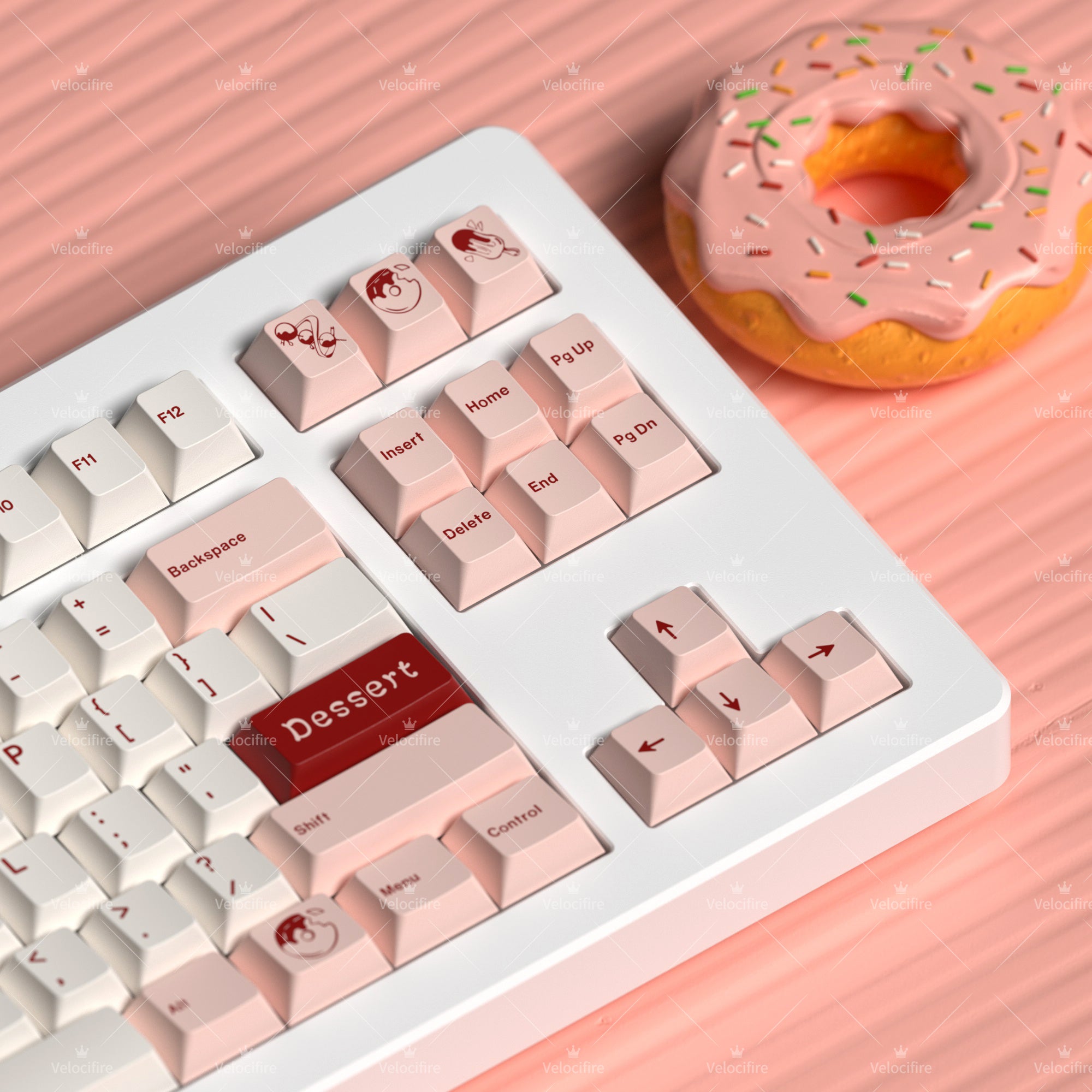 [In Stock] Dessert Cherry Profile Dye Sublimation PBT Keycaps