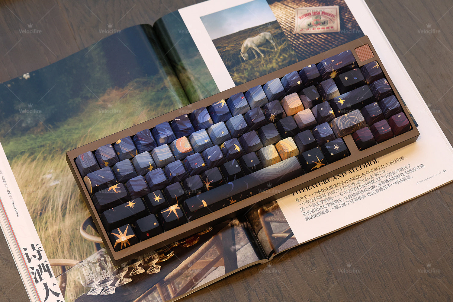 [In Stock] Van Gogh The Starry Night  OEM Profile Dye Sublimation PBT Keycaps