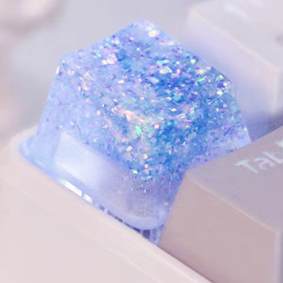 [In Stock] Translucent Glitter Dream Artisan Keycaps