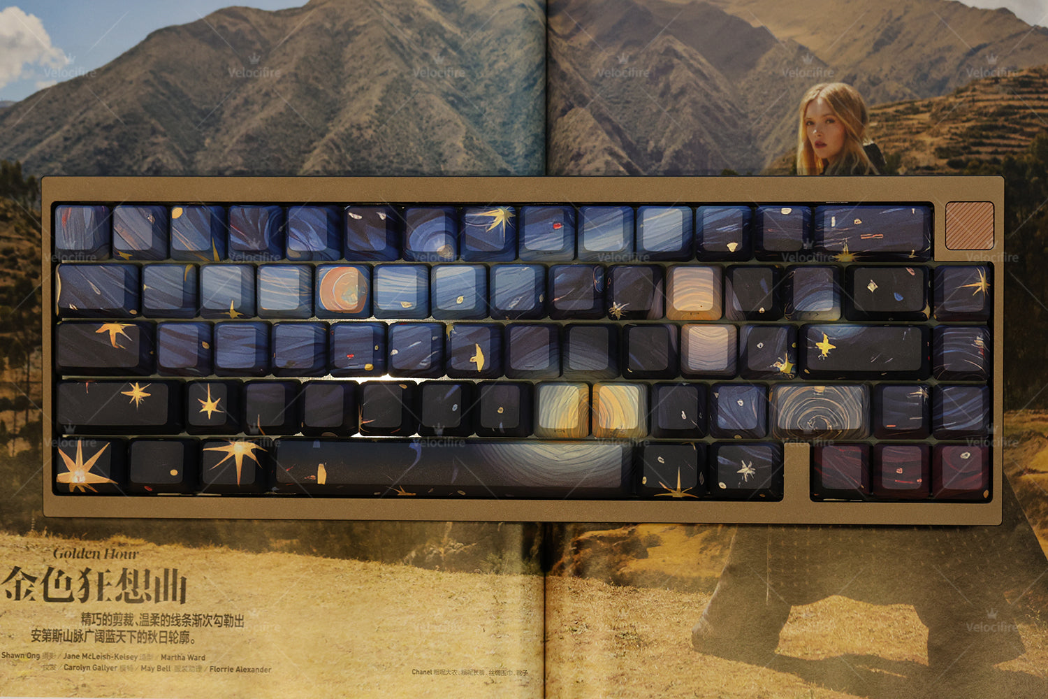 [In Stock] Van Gogh The Starry Night  OEM Profile Dye Sublimation PBT Keycaps