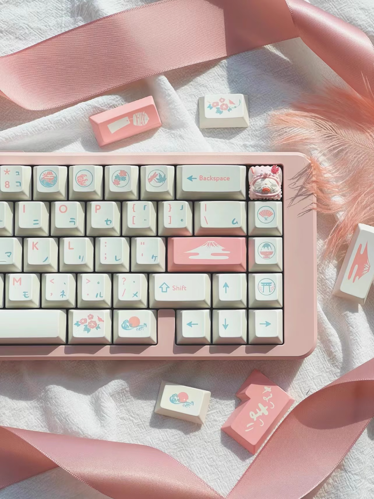 [In Stock] Natsu Matsuri Cherry Profile Dye Sublimation PBT Keycaps