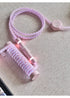 [In Stock] Pink Lazy Cat USB-C RGB Aviator Handmade Coiled Cable
