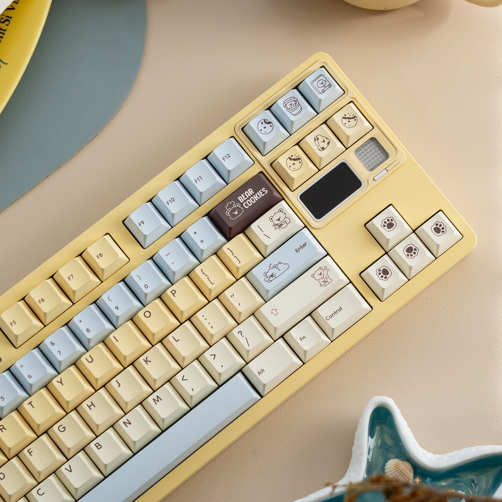 [In Stock] Bear Cookies Cherry Profile Dye Sublimation PBT Keycaps