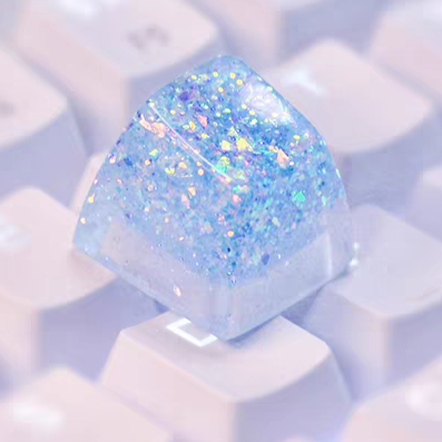 [In Stock] Translucent Glitter Dream Artisan Keycaps
