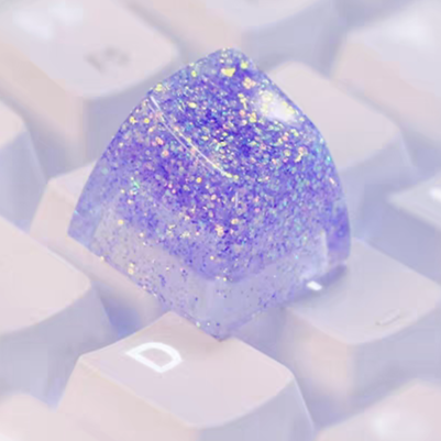 [In Stock] Translucent Glitter Dream Artisan Keycaps
