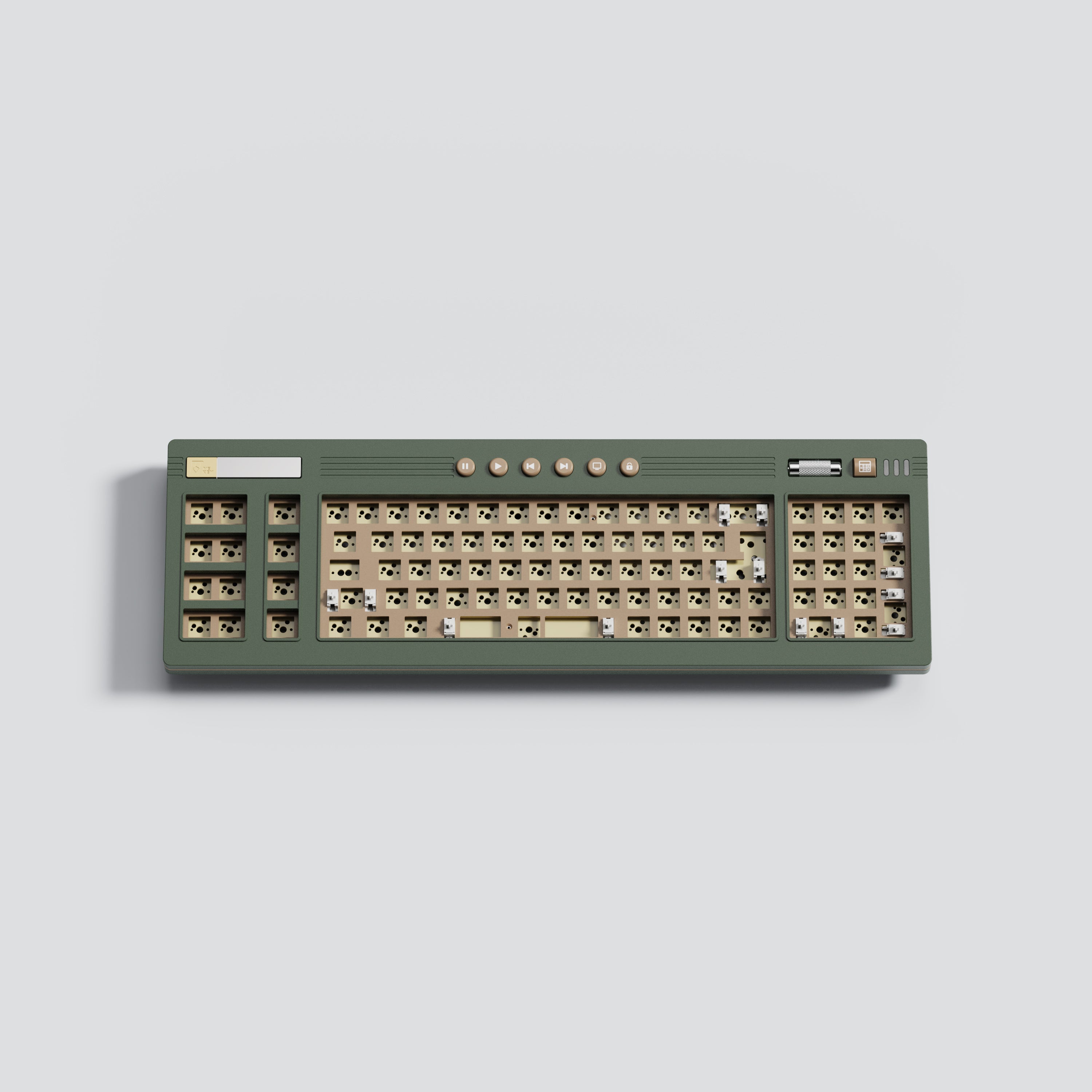 [In Stock] OE93 Wired/Wireless Retro Style Mechanical Keyboard