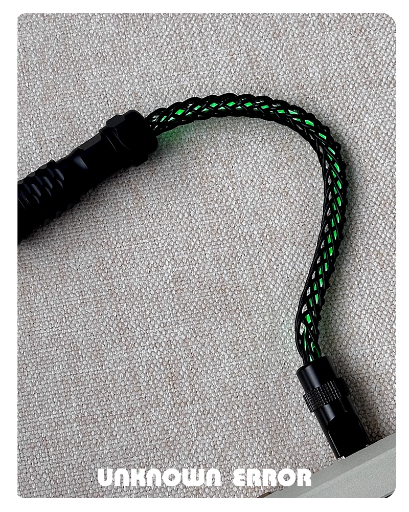 [In Stock] D06 Double Badge USB-C RGB Aviator Handmade Coiled Cable