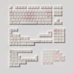 [In Stock] White Peach Mojito Cherry Profile Dye Sublimation PBT Keycaps