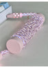 [In Stock] Pink Lazy Cat USB-C RGB Aviator Handmade Coiled Cable
