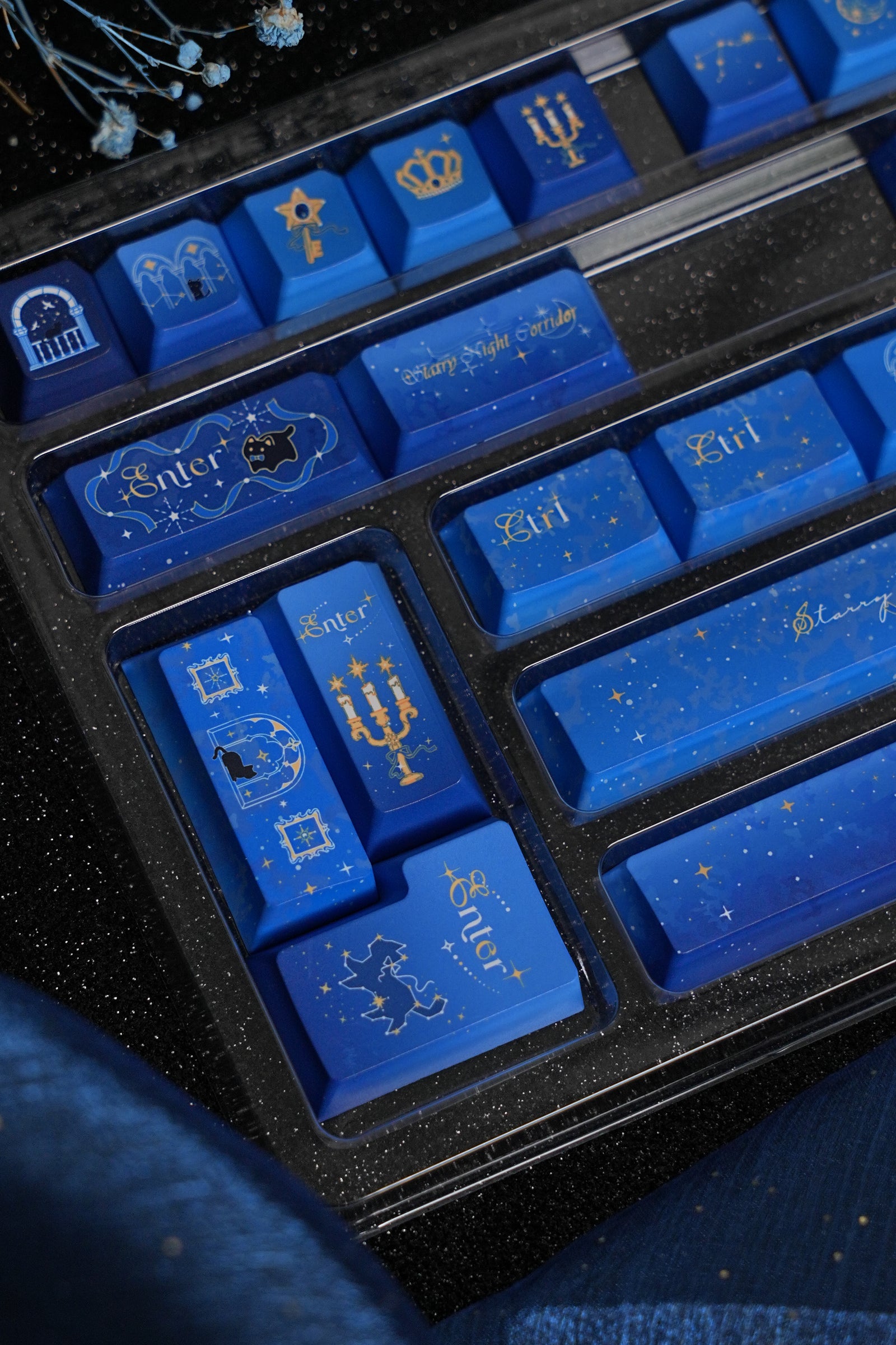 [In Stock] Starry Night Corridor PBT Cherry Keycaps