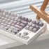 [In Stock] Peach Blossom OEM Profile Dye Sublimation PBT Shine Through Keycaps