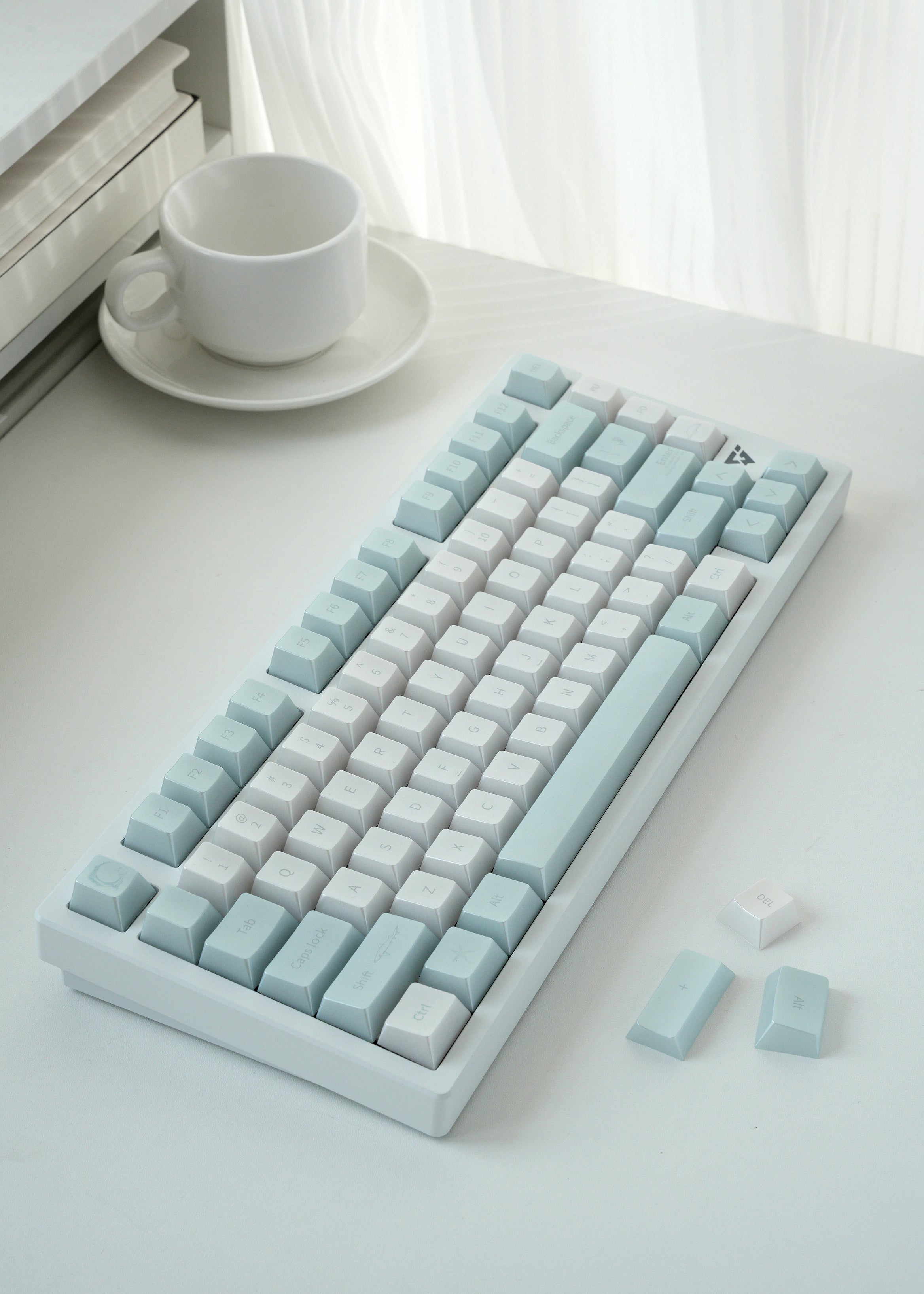 [In Stock] Glass Sea Pearlescent Translucent Dye Sublimation PC Cherry Profile Keycaps