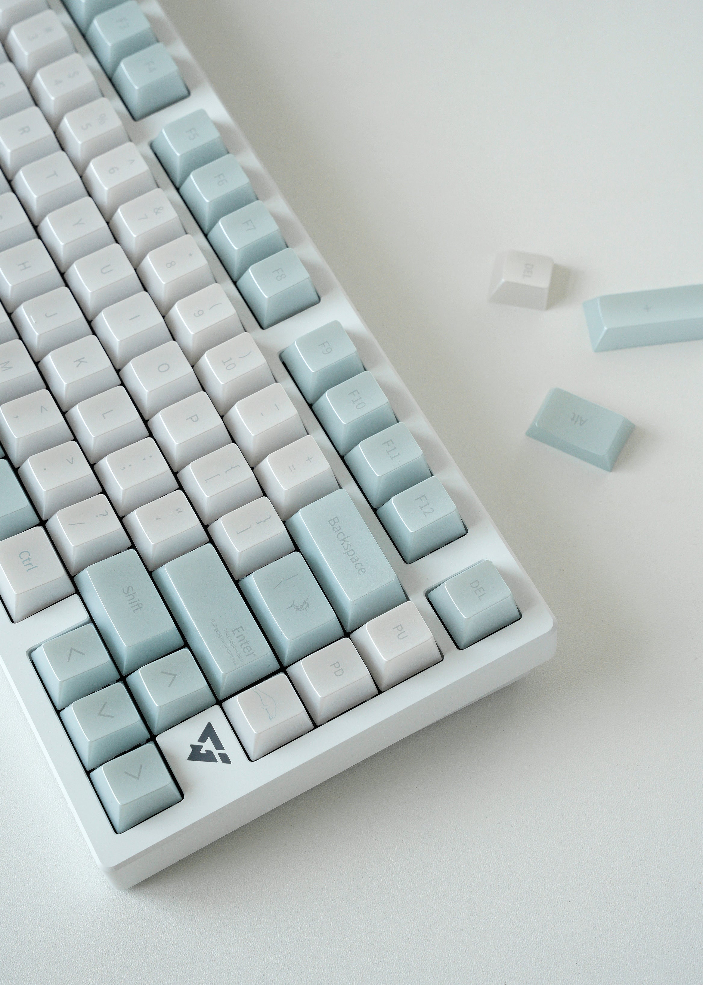 [In Stock] Glass Sea Pearlescent Translucent Dye Sublimation PC Cherry Profile Keycaps
