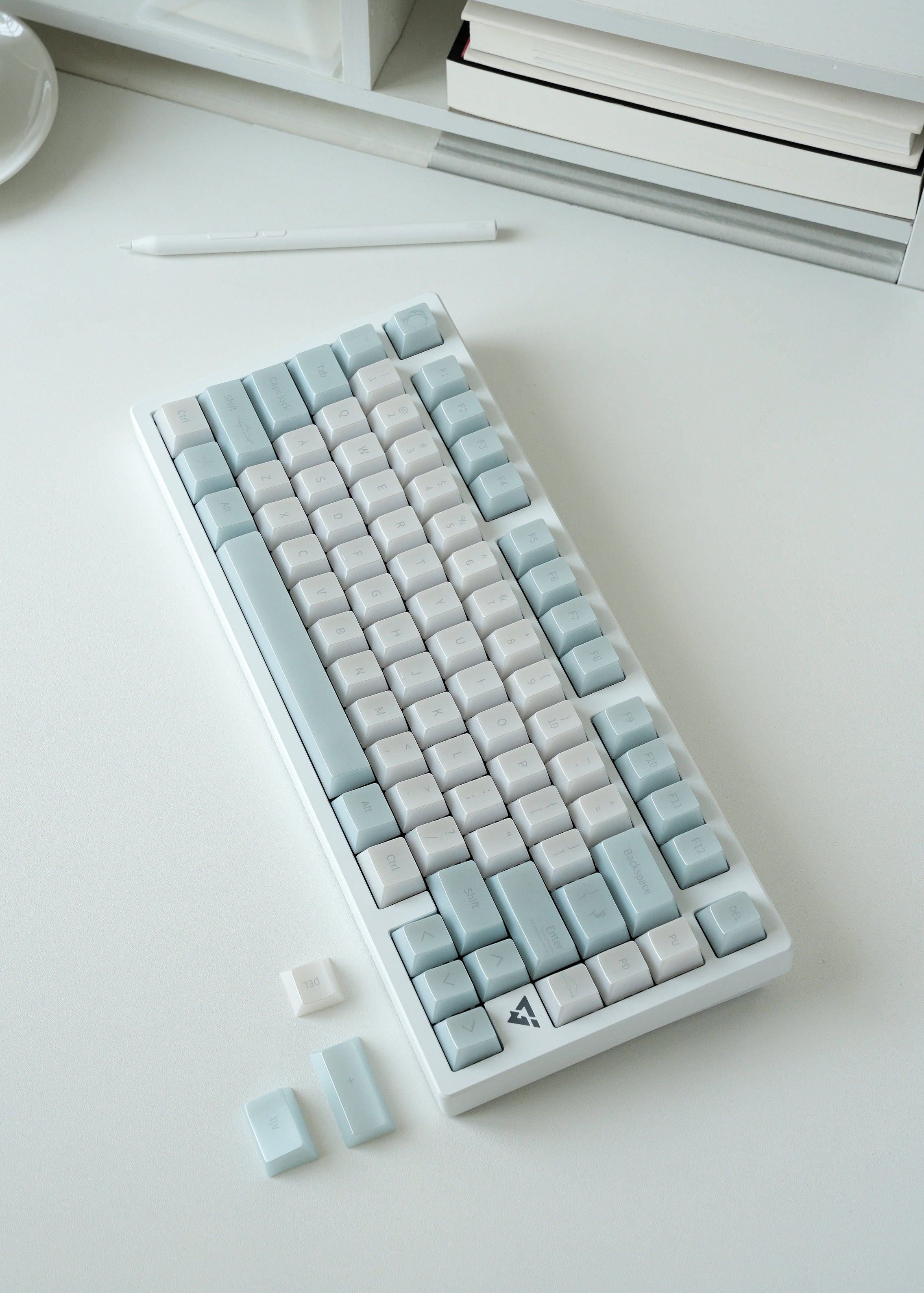 [In Stock] Glass Sea Pearlescent Translucent Dye Sublimation PC Cherry Profile Keycaps