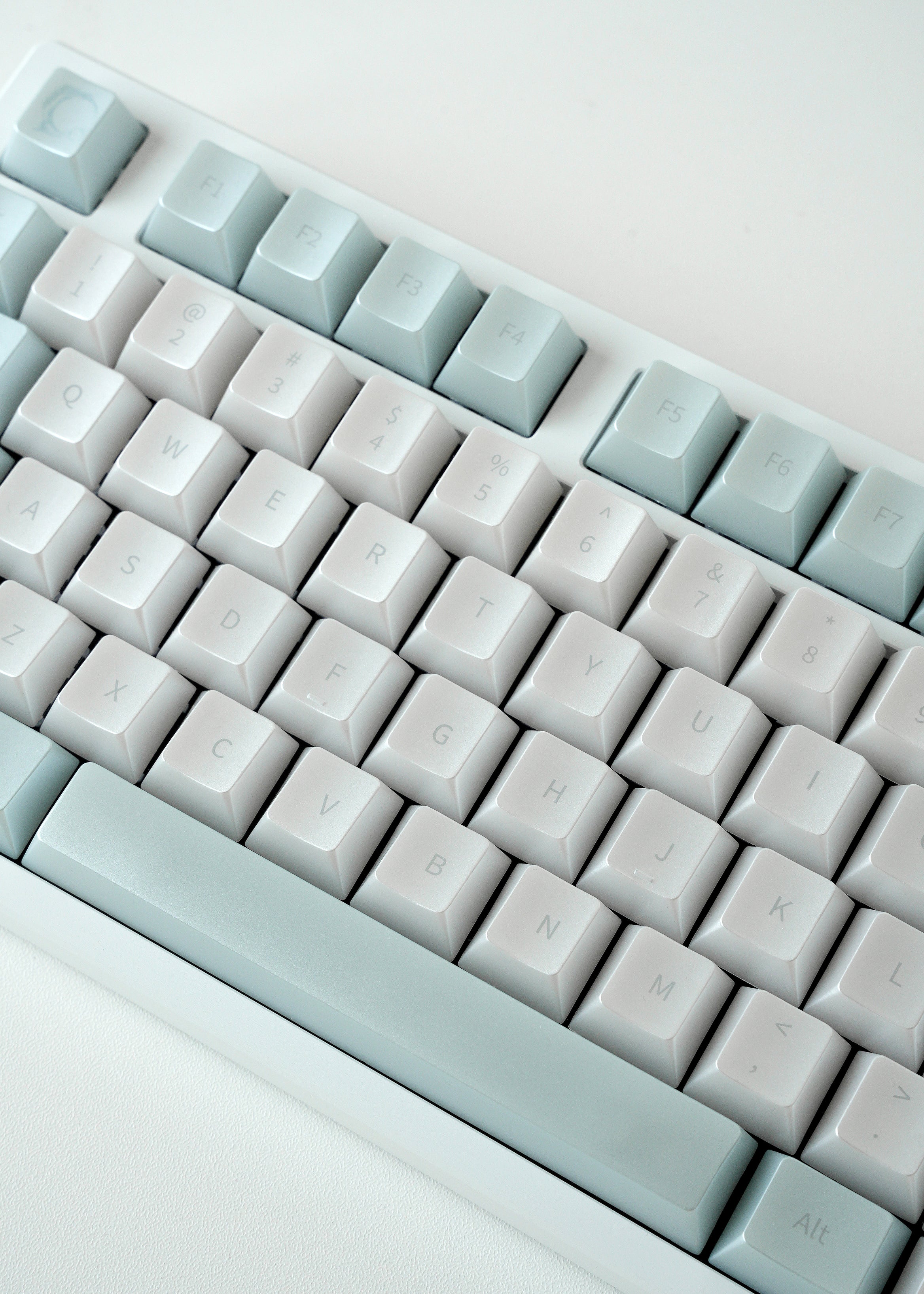 [In Stock] Glass Sea Pearlescent Translucent Dye Sublimation PC Cherry Profile Keycaps