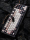 [In Stock] Twin Spline keycap Retro Red and Black Lovely Rabbit cherry Keycaps