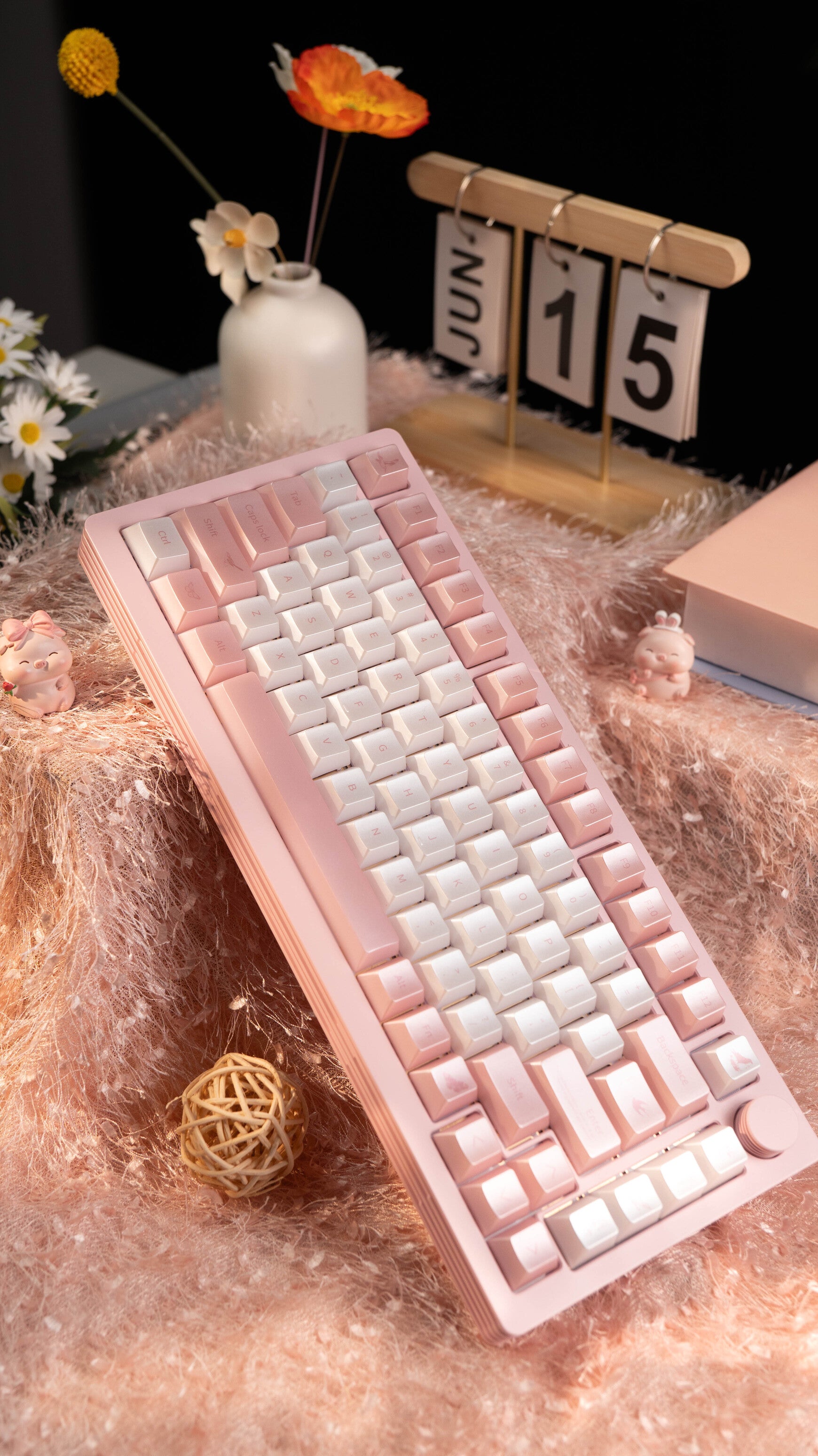 [In Stock] Hane Collection Pearlescent Translucent Dye Sublimation PC Cherry Profile Keycaps
