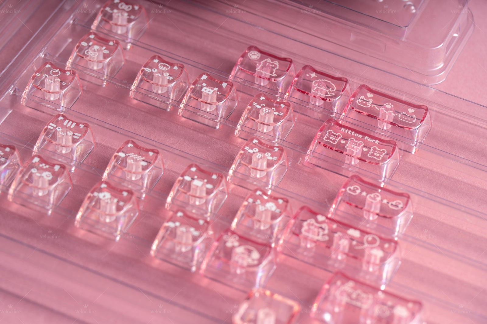 [In Stock] Pixel Meow Dye Sublimation PBT MOA Profile Keycaps