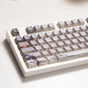 [In Stock] Peach Blossom OEM Profile Dye Sublimation PBT Shine Through Keycaps