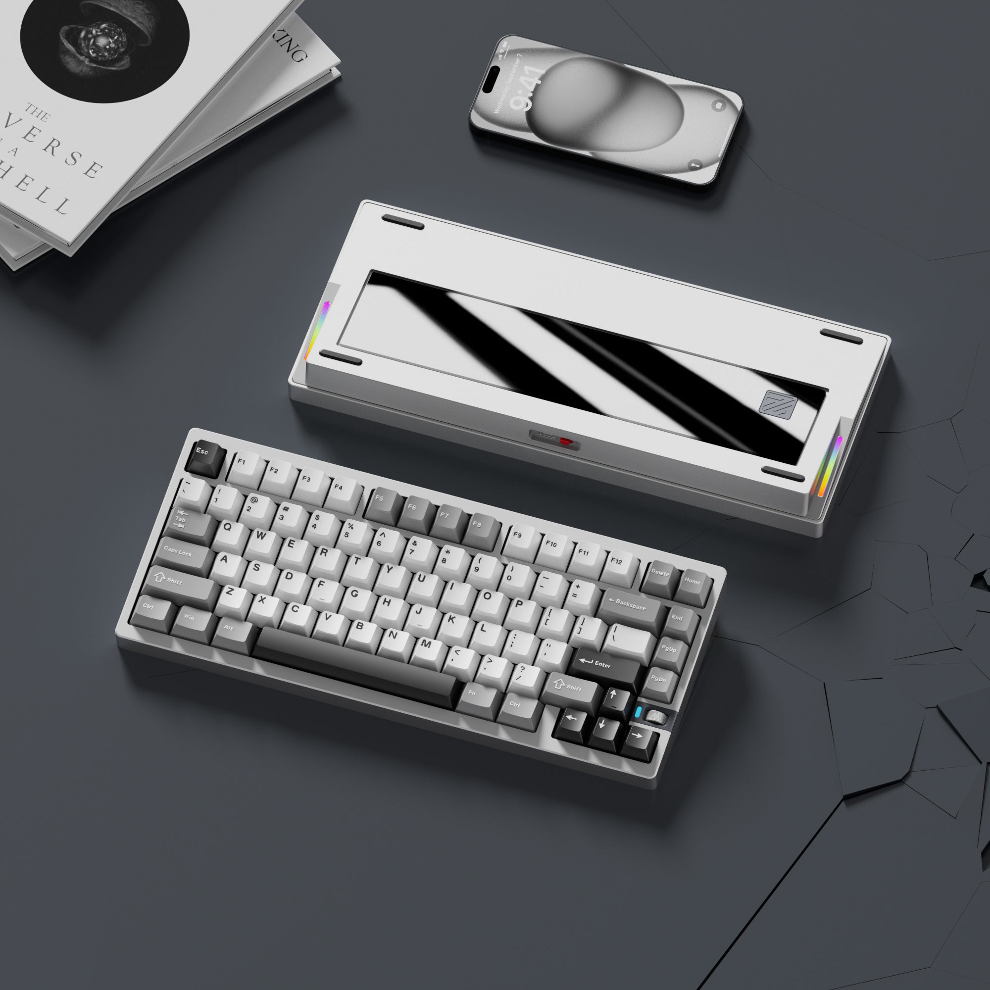 [In Stock]WEIKAV NUT75 Aluminum Alloy Mechanical Keyboard, 3-Mode Connection (Wired/2.4G/Bluetooth)