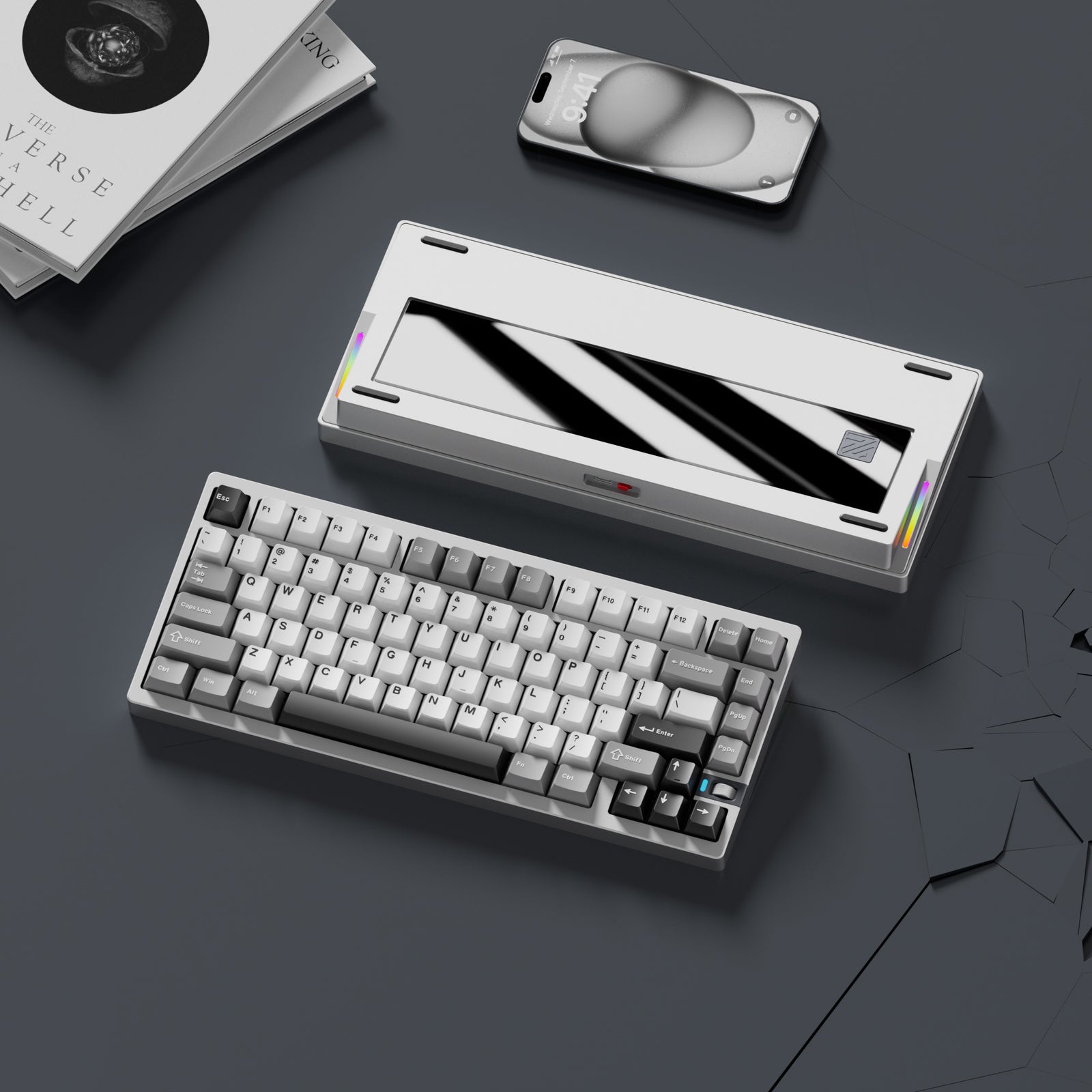 [In Stock]WEIKAV NUT75 Aluminum Alloy Mechanical Keyboard, 3-Mode Connection (Wired/2.4G/Bluetooth)