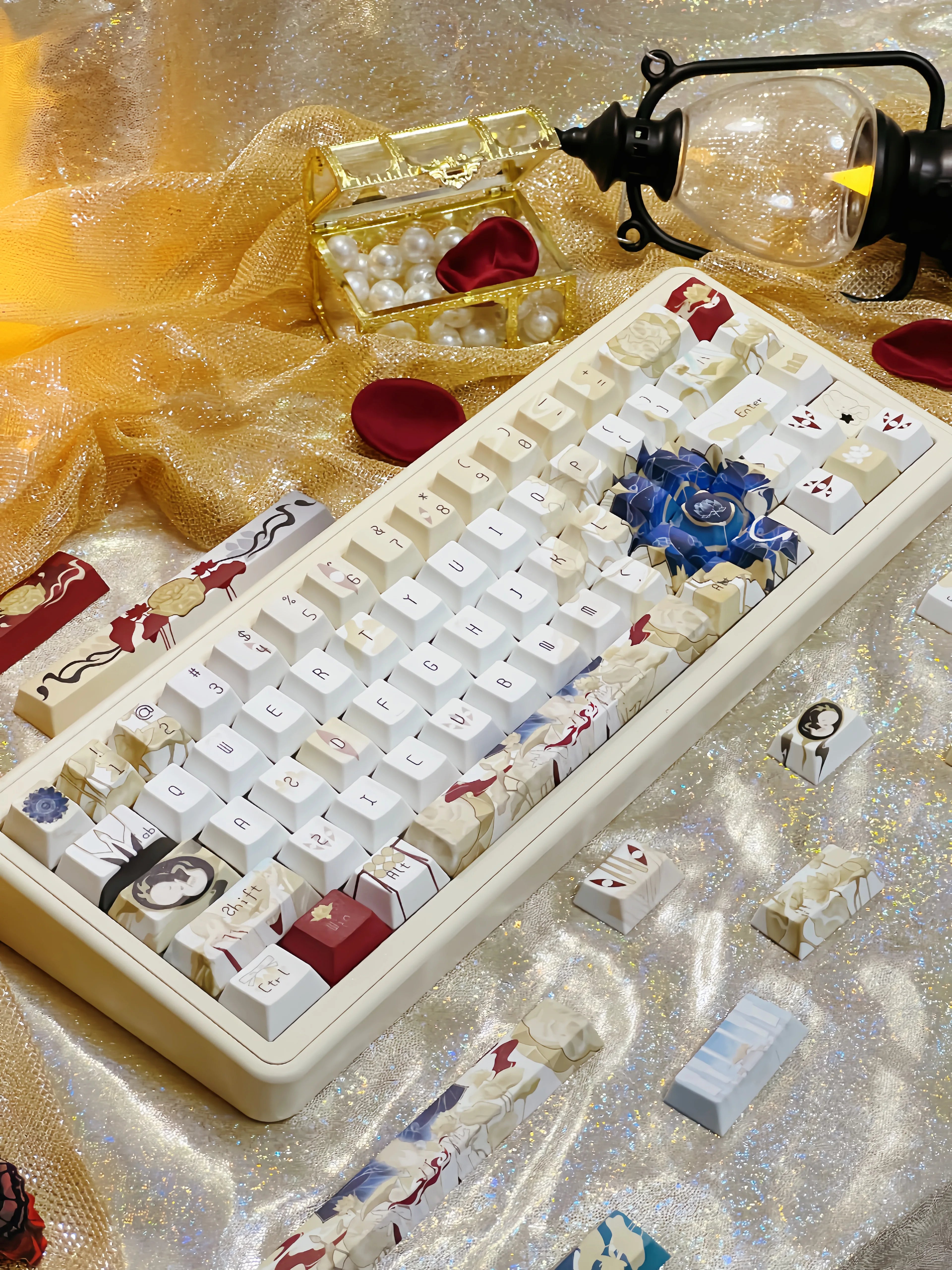 [In Stock] Onmyoji-Taishakuten Cherry Profile Dye Sublimation PBT Keycaps