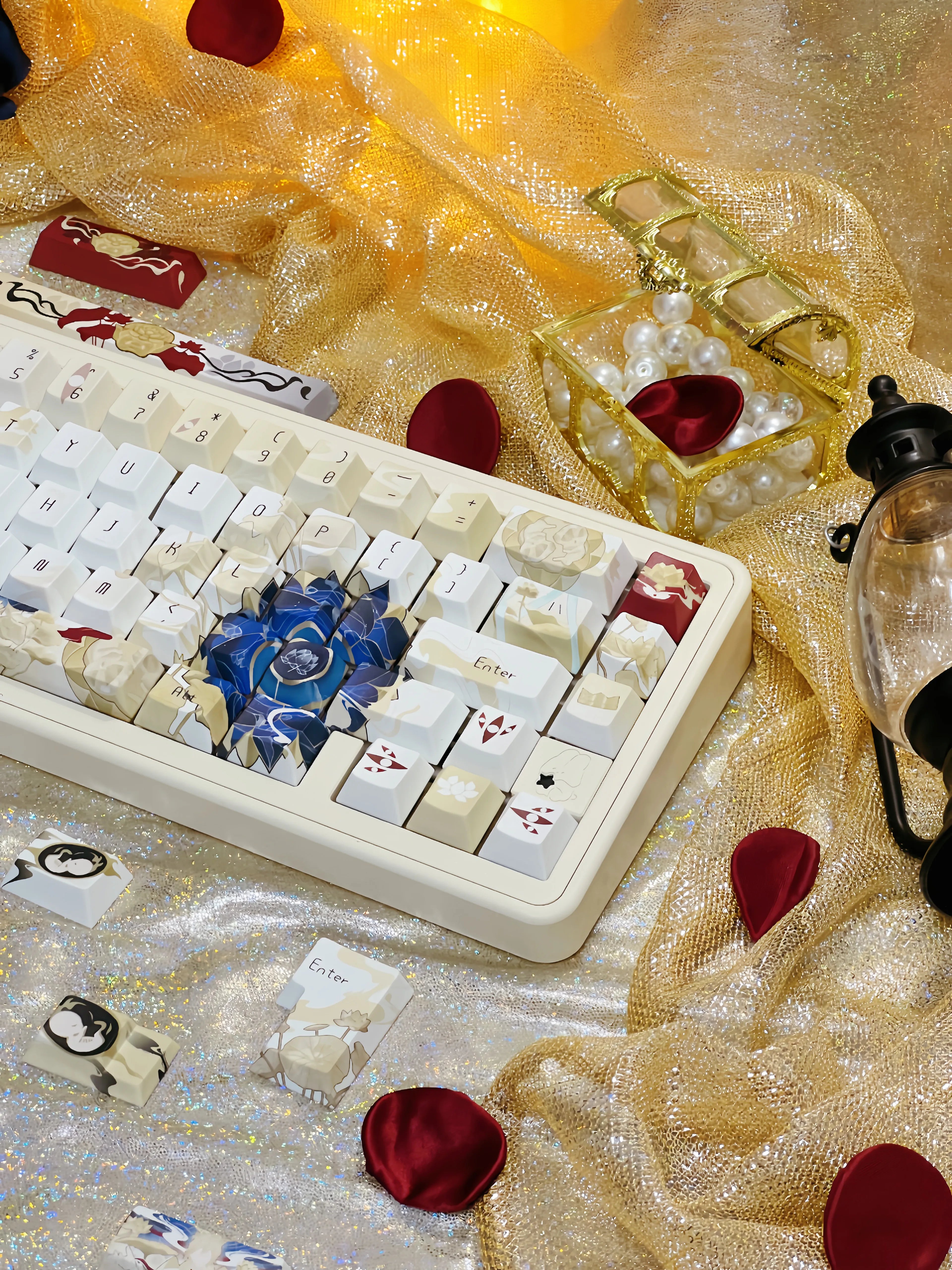 [In Stock] Onmyoji-Taishakuten Cherry Profile Dye Sublimation PBT Keycaps