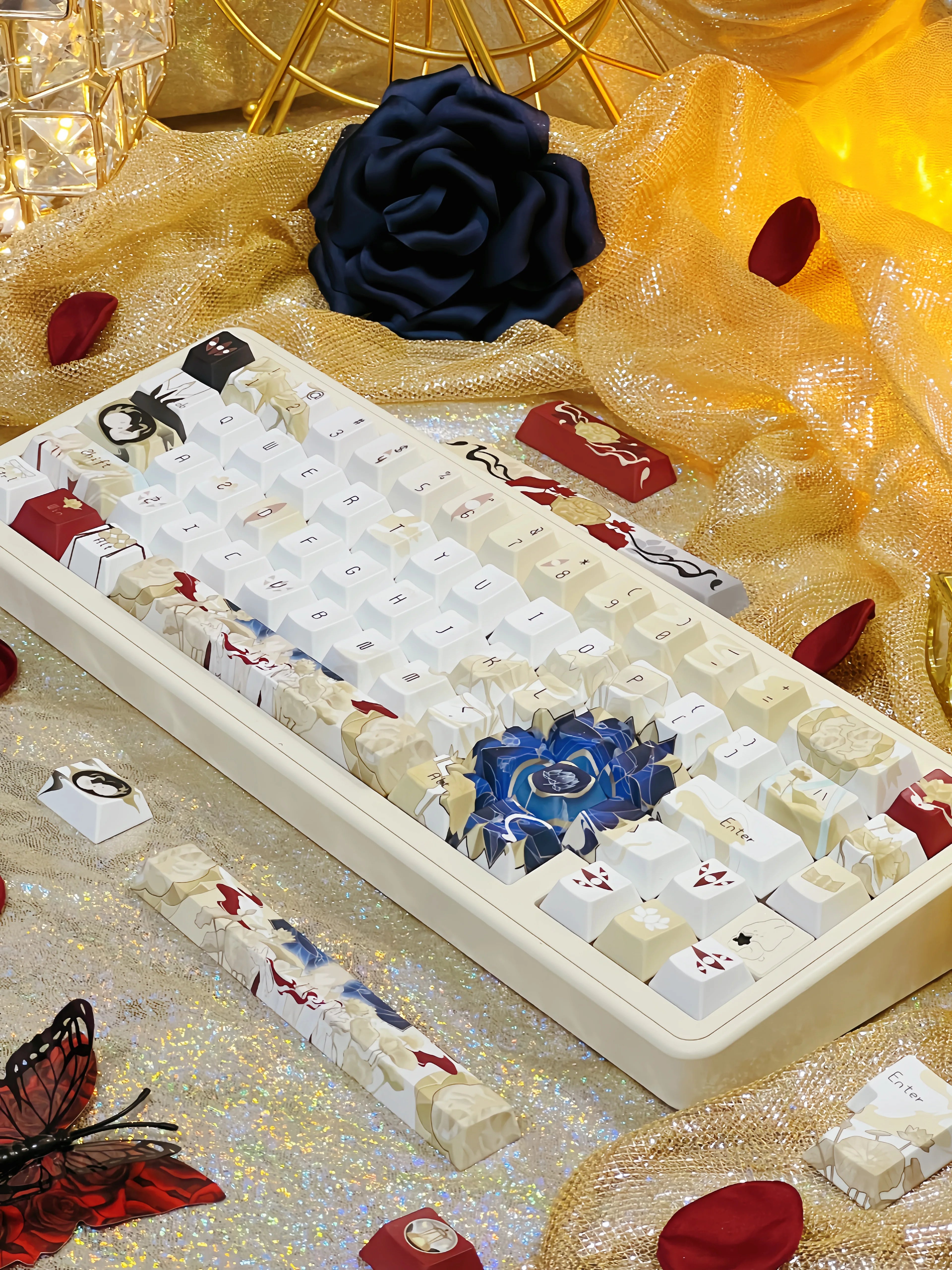 [In Stock] Onmyoji-Taishakuten Cherry Profile Dye Sublimation PBT Keycaps