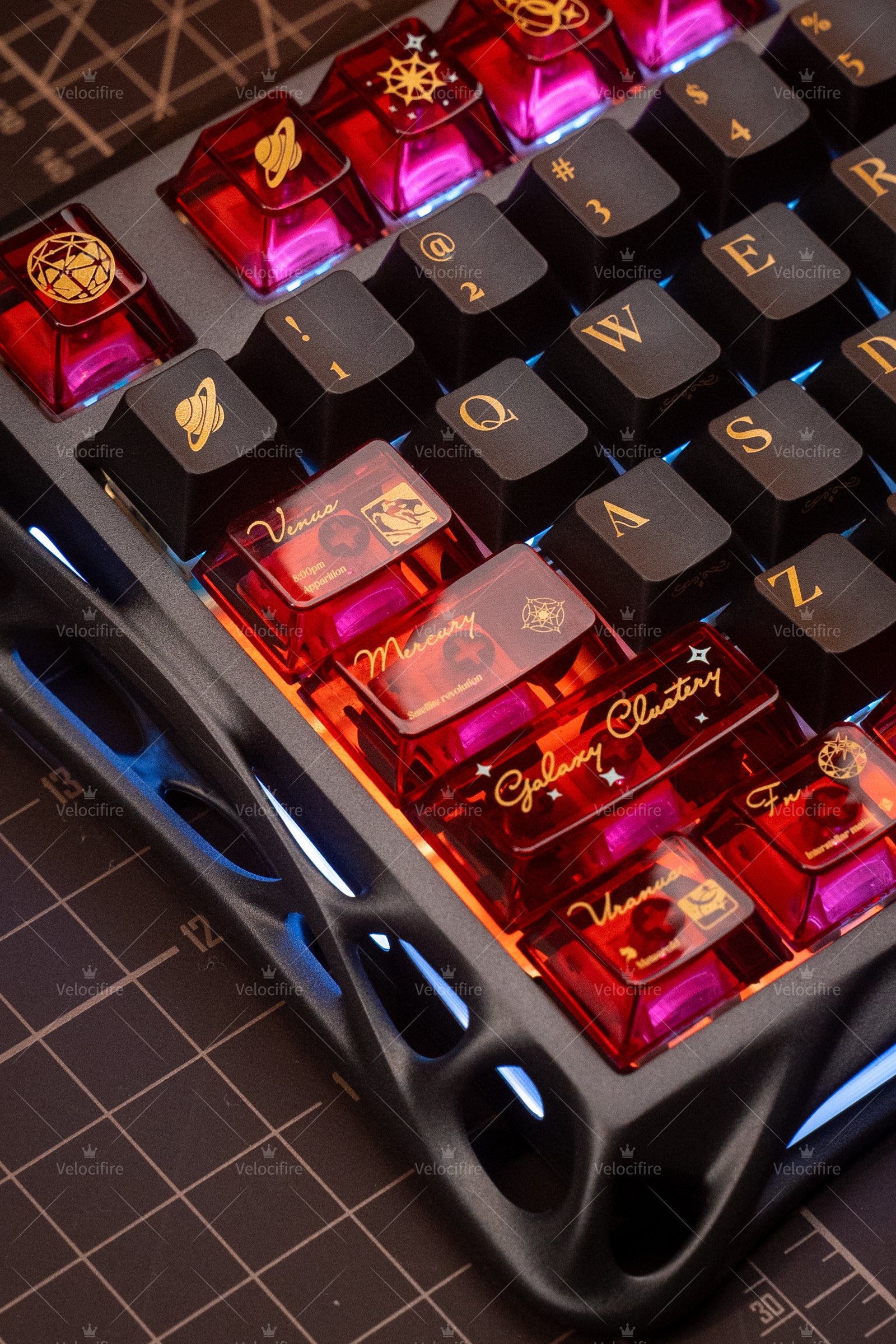 [In Stock] Solar System PBT/PC/Metal Cherry Profile Keycaps