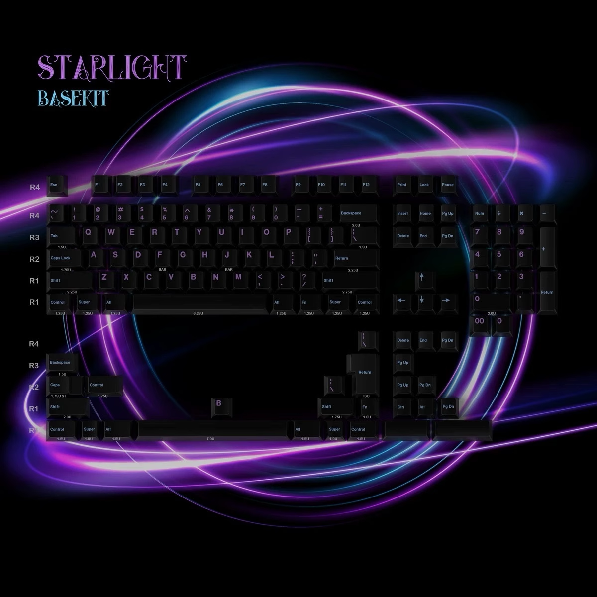 [In Stock] Wandering Planet Dye Subliamtion PBT Cherry Profile Keycaps