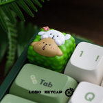 [In Stock] Maltese Puppy Life Translucent Resin Artisan Keycap