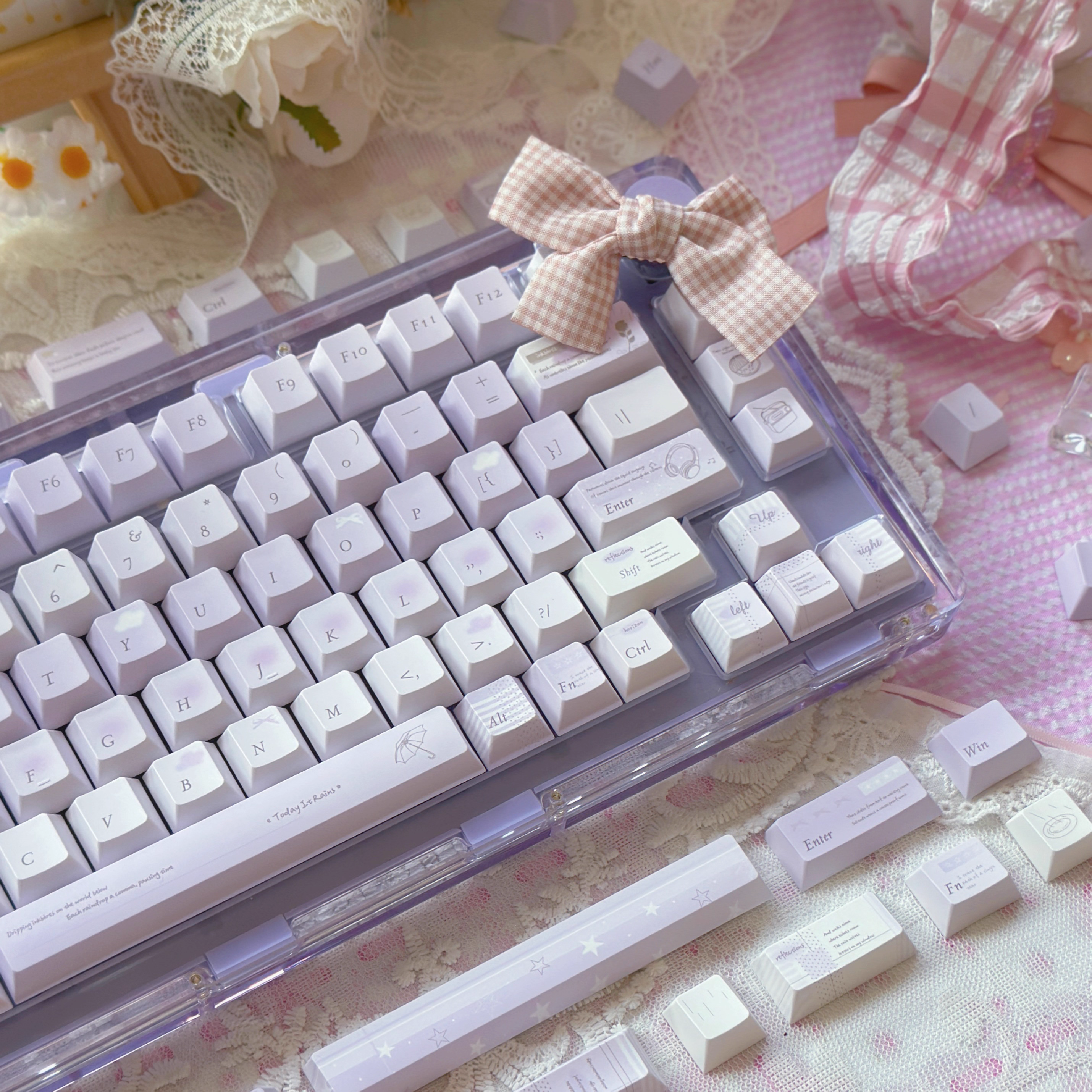 [In Stock] Today It Rains Dye Sublimation PBT Cherry Profile Keycaps