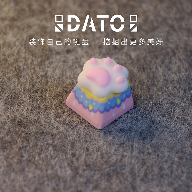 [In Stock] Cat's Paw Cute White Resin Atisan Keycaps