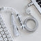 [In Stock] White Fox USB-C RGB Aviator Handmade Coiled Cable