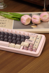 DuCato Cat-Themed PBT Keycaps Set – Cherry Profile, Dye Sublimation, Cute Desk Setup Mechanical Keyboard Keycaps