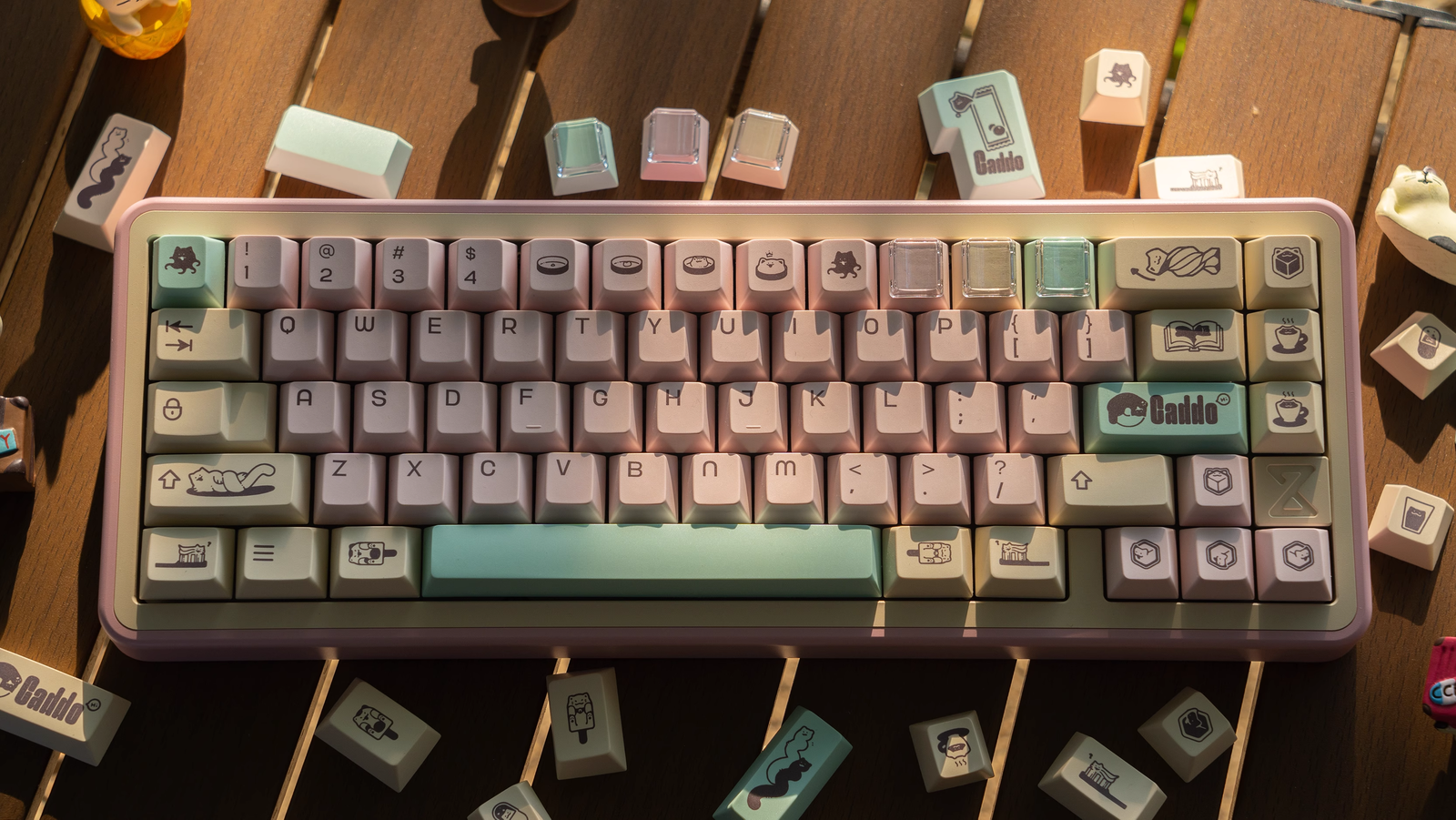 [In Stock] Caddo Cherry Profile Dye Sublimation PBT Keycaps